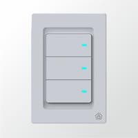 Interruptor Inteligente de 3 botones NETZHOME WS01-3 Wi-Fi