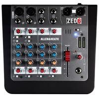Mezcladora pasiva ALLEN&HEATH ZED-6 Fuente Phantom/6 canales