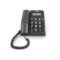 Teléfono Alámbrico MISIK MT862 Negro/Numeros Grandes/Ident de llamadas
