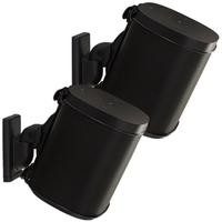 Soportes de pared giratorios SANUS WSWM22-B1 diseñados para Sonos ONE. Play: 1 / Play: 3,Soporte para montaje en pared Sanus WS