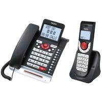 Teléfono Alámbrico MISIK MT8110 Negro/ 1 extensión inalámbrica /Dect 6.0 DUO