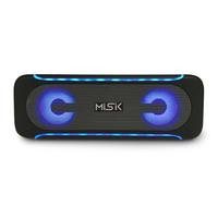 Bocina Portatil MISIK MS251 Negro Bluetooh Radio FM Luz Led