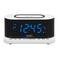 Radio reloj despertador MISIK MR486W Blanco/Cargador inductivo inalámbrico/2 alarmas/USB para carga