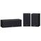Set de bocinas YAMAHA NS-P350 Canal central 5"/bocinas para efectos (sorround) 5",Bocinas de Repisa ONKYO D-PS100B Negro /150 W