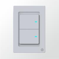 Interruptor Inteligente de 2 botones NETZHOME WS01-2 Wi-Fi