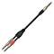 Cable para audio XSS SC138 Negro/6.3x2 Mono a 1 Plug Mono,Cable para audio XSS SC137 Negro/6.3x2 Mono a 1 Cannon Macho,Cable pa