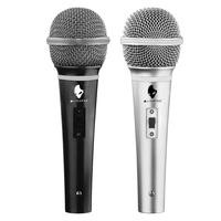 Set Micrófonos Alien Pro MA-130 Neg y Pla/Alámbricos/Unidireccionales
