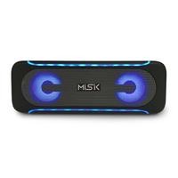 Bocina Portatil MISIK MS251 Negro Bluetooh Radio FM Luz Led