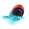 Bocina Portatil MISIK MS211R Rojo Sumergible al agua Luz Led