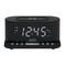 Radio reloj despertador MISIK MR486K Negro/Cargador inductivo inalámbrico/2 alarmas/USB para carga