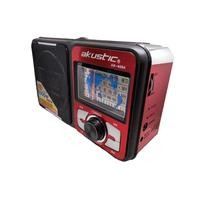 Radio Portátil AKUSTIC AK-6004R Rojo/USB/Micro SD