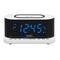 Radio reloj despertador MISIK MR486W Blanco/Cargador inductivo inalámbrico/2 alarmas/USB para carga