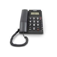 Teléfono Alámbrico MISIK MT862 Negro/Numeros Grandes/Ident de llamadas