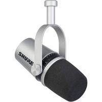 Micrófono para Podcast SHURE MV7-S Silver/modo auto level/Dinámico