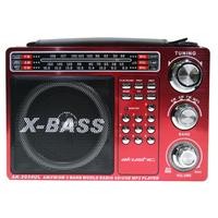 Grabadora con Linterna Akustik AK-2034ULR Puerto Usb Roja
