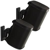 Soportes de pared giratorios SANUS WSWM22-B1 diseñados para Sonos ONE. Play: 1 / Play: 3