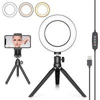 Aro de luz Led 10" VIVITAR VIVRL10KIT Negro/3 niveles de luz