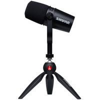Micrófono Podcast SHURE MV7-K-BNDL Tripie Manfrotto Pixi Mini